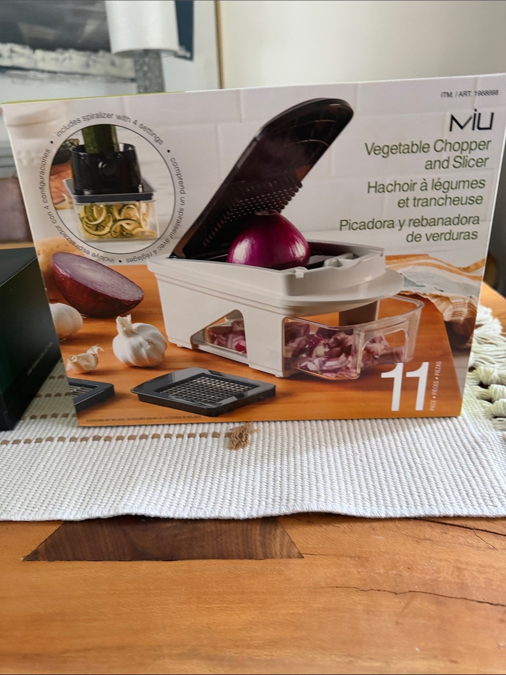 MIU 11-Piece Vegetable Chopper and Slicer - White and Black
